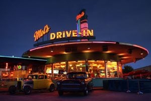 Mel's drive In Dining at Hollywood region of Universal Studios