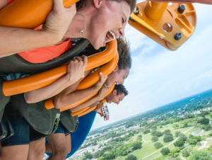 Riding Falcon's Fury Busch Gardens
