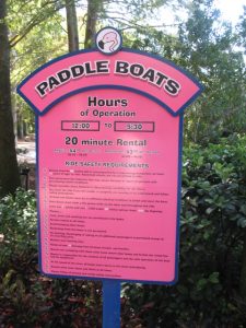 Flamingo Paddle Boat Restrictions