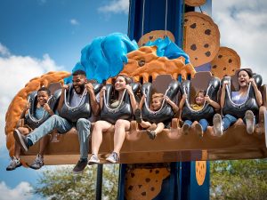Riding Cookie Drop! SeaWorld Orlando