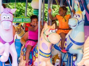 Riding Sunny Day Carousel