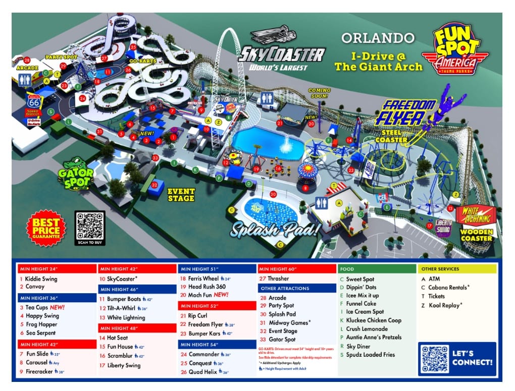 Fun Spot Orlando Park Map